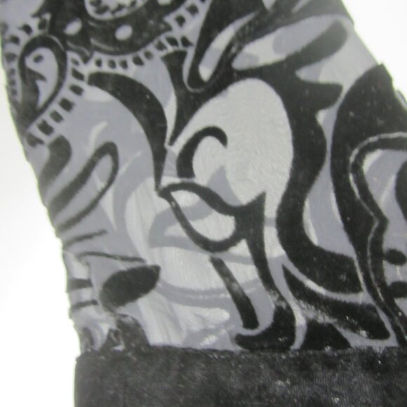 Chicos 2 Women Large Multicolor Silk Asian Accent Cardigan Purple Black Velvet - Picture 10 of 12